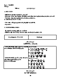 Giáo án môn Số học Lớp 6 - Tiết 83 đến 86 - N