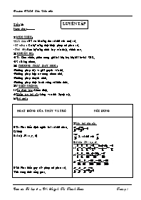 Giáo án môn Số học Lớp 6 - Tiết 83: Luyện tập - Huỳnh Thị Thanh Loan