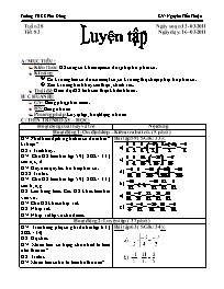 Giáo án môn Số học Lớp 6 - Tiết 83: Luyện tập