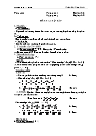 Giáo án môn Số học Lớp 6 - Tiết 83: Luyện tập - Năm học 2010-2011 - Trần Thị Giao Linh