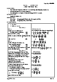 Giáo án môn Số học Lớp 6 - Tiết 83: Luyện tập