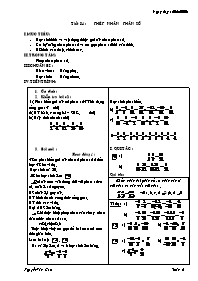 Giáo án môn Số học Lớp 6 - Tiết 84: Phép nhân