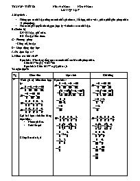 Giáo án môn Số học Lớp 6 - Tiết 86: Luyện tập