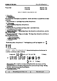 Giáo án môn Số học Lớp 6 - Tiết 87: Phép chia phân số - Trần Thị Giao Linh