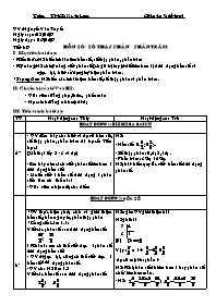 Giáo án môn Số học Lớp 6 - Tiết 89: Hỗn số. S