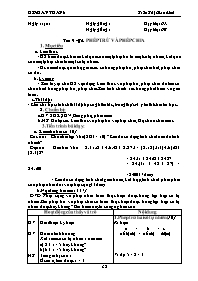 Giáo án môn Số học Lớp 6 - Tiết 9, Bài 6: Phép trừ và phép chia - Trần Thị Giao Linh