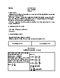 Giáo án môn Số học Lớp 6 - Tiết 90: Luyện tập - Năm học 2006-2007