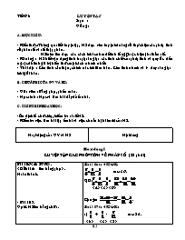 Giáo án môn Số học Lớp 6 - Tiết 91 đến 93 (bả