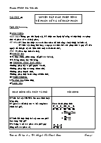 Giáo án môn Số học Lớp 6 - Tiết 91: Luyện tập các phép tính về phân số và số thập phân - Huỳnh Thị Thanh Loan