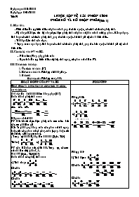 Giáo án môn Số học Lớp 6 - Tiết 92: Luyện tập