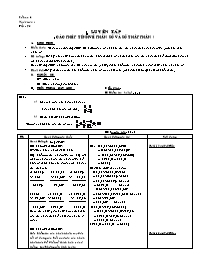 Giáo án môn Số học Lớp 6 - Tiết 93: Luyện tập
