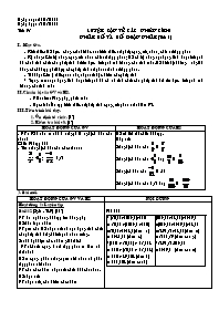 Giáo án môn Số học Lớp 6 - Tiết 93: Luyện tập