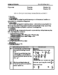 Giáo án môn Số học Lớp 6 - Tiết 93: Ôn tập chuẩn bị cho kiểm tra 45 phút