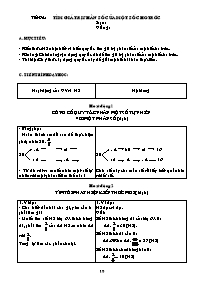 Giáo án môn Số học Lớp 6 - Tiết 94 đến 96 (bả
