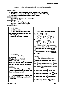 Giáo án môn Số học Lớp 6 - Tiết 94: Tìm giá t