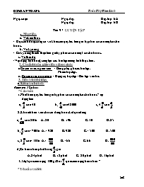 Giáo án môn Số học Lớp 6 - Tiết 97: Luyện tập - Trần Thị Giao Linh
