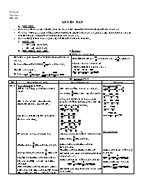 Giáo án môn Số học Lớp 6 - Tiết 98 đến 99 (bản 4 cột)