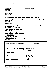 Giáo án môn Số học Lớp 6 - Tiết 98: Luyện tập - Huỳnh Thị Thanh Loan