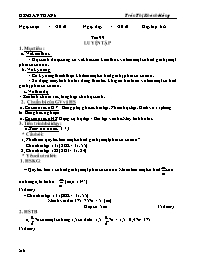 Giáo án môn Số học Lớp 6 - Tiết 99: Luyện tập - Trần Thị Khánh Hồng