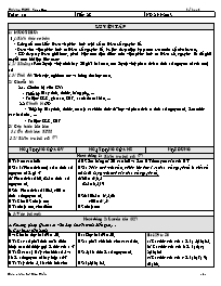 Giáo án môn Số học Lớp 6 - Tuần 10 - Lê Kim Tiến