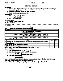 Giáo án môn Số học Lớp 6 - Tuần 13 - Tiết 39: Kiểm tra chương I - Năm học 2010-2011