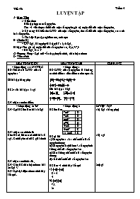 Giáo án môn Số học Lớp 6 - Tuần 15 - Tiết 43: