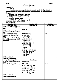 Giáo án môn Số học Lớp 6 - Tuần 17 - Tiết 53: