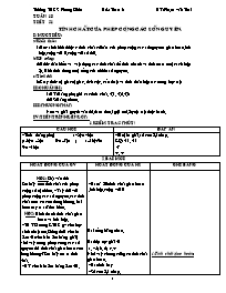 Giáo án môn Số học Lớp 6 - Tuần 18 - Phạm Văn Thái