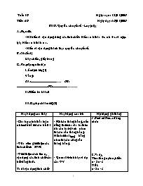Giáo án môn Số học Lớp 6 - Tuần 19 đến 33 - N