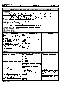Giáo án môn Số học Lớp 6 - Tuần 2 - Năm học 2
