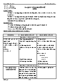 Giáo án môn Số học Lớp 6 - Tuần 20 - Năm học 2009-2010 - Lương Thanh Sơn