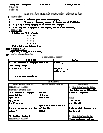 Giáo án môn Số học Lớp 6 - Tuần 21 - Phạm Văn Thái