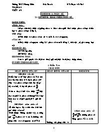 Giáo án môn Số học Lớp 6 - Tuần 24 - Phạm Văn Thái