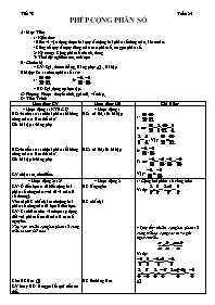 Giáo án môn Số học Lớp 6 - Tuần 25 - Tiết 78: