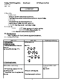 Giáo án môn Số học Lớp 6 - Tuần 28 - Phạm Văn Thái