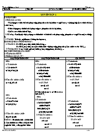 Giáo án môn Số học Lớp 6 - Tuần 3 - Năm học 2