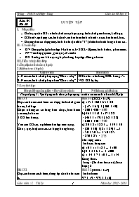 Giáo án môn Số học Lớp 6 - Tuần 3 - Năm học 2