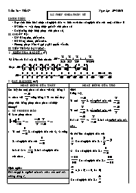 Giáo án môn Số học Lớp 6 - Tuần 30 - Năm học 2009-2010