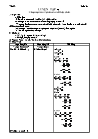 Giáo án môn Số học Lớp 6 - Tuần 30 - Tiết 92: