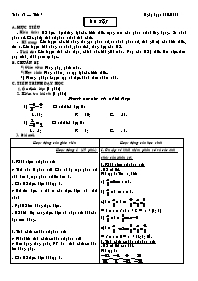 Giáo án môn Số học Lớp 6 - Tuần 32 - Năm học 2009-2010