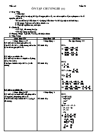 Giáo án môn Số học Lớp 6 - Tuần 34 - Tiết 105