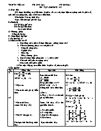 Giáo án môn Số học Lớp 6 - Tuần 35 - Năm học