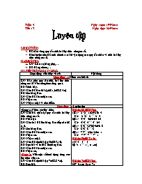 Giáo án môn Số học Lớp 6 - Tuần 5: Luyện tập - Năm học 2010-2011 (bản 2 cột)