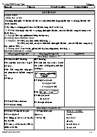 Giáo án môn Số học Lớp 6 - Tuần 5 - Năm học 2