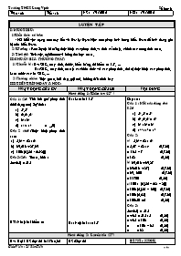 Giáo án môn Số học Lớp 6 - Tuần 6 - Năm học 2