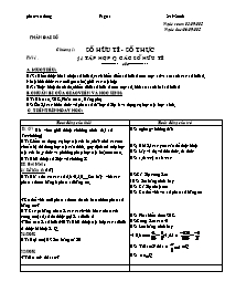 Giáo án Số học Lớp 6 - Tiết 1 đến 15 - Năm họ