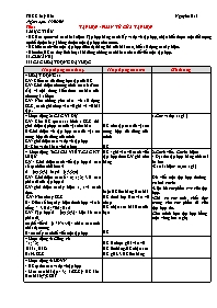 Giáo án Số học Lớp 6 - Tiết 1 đến 6 - Năm học
