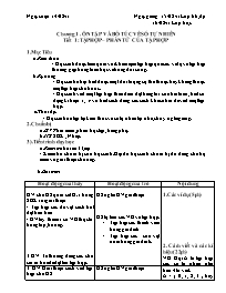 Giáo án Số học Lớp 6 - Tiết 1: Tập hợp. Phần tử của tập hợp - Năm học 2011-2012