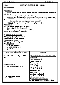 Giáo án Số học Lớp 6 - Tiết 105: Ôn tập chương III (tiết 1) - Nguyên Hoàng