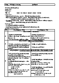 Giáo án Số học Lớp 6 - Tiết 15: Thứ tự thực hiện phép tính - Năm học 2007-2008 - Nguyễn Công Sáng